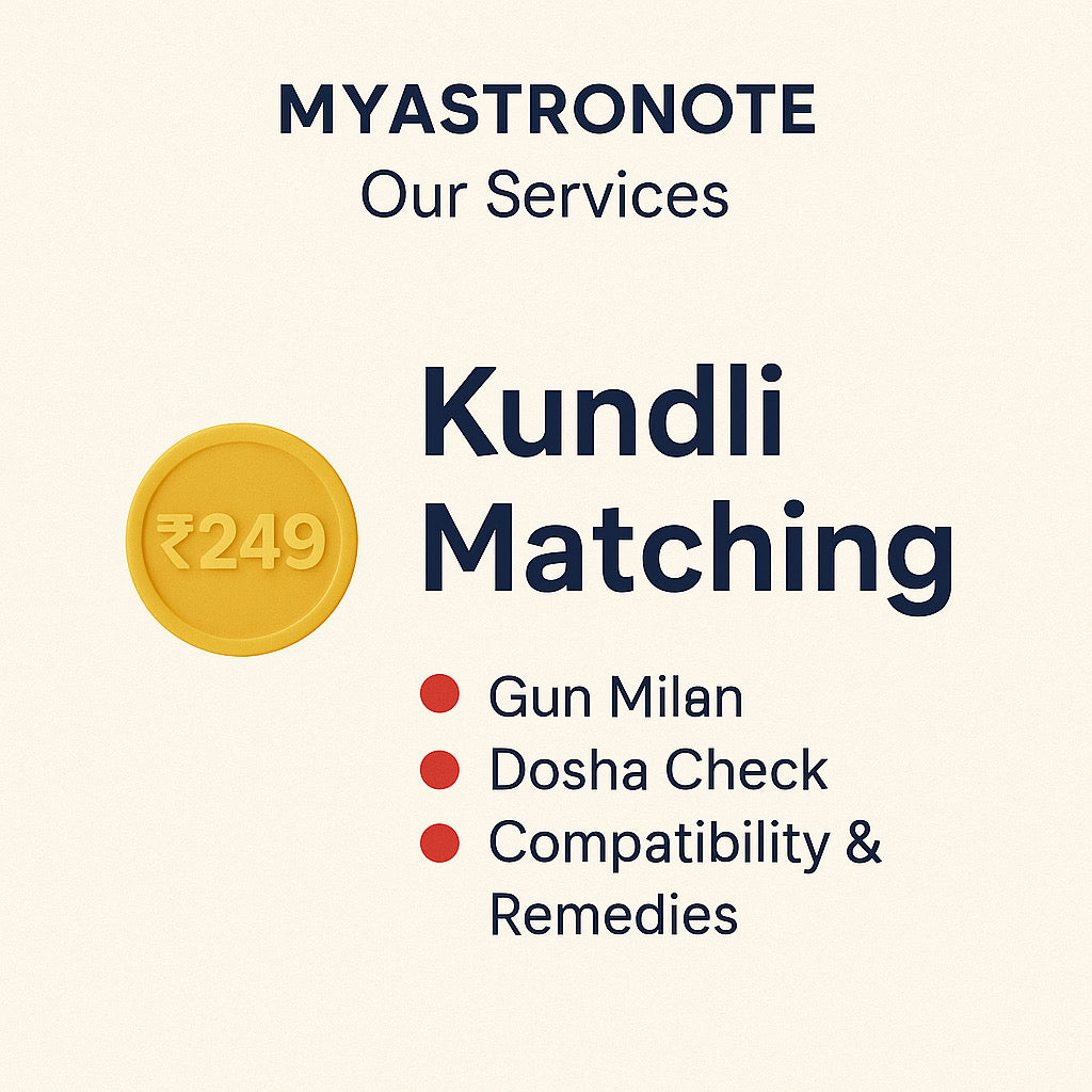 Kundli Matching (Gun Milan + Compatibility Report + Remedies)